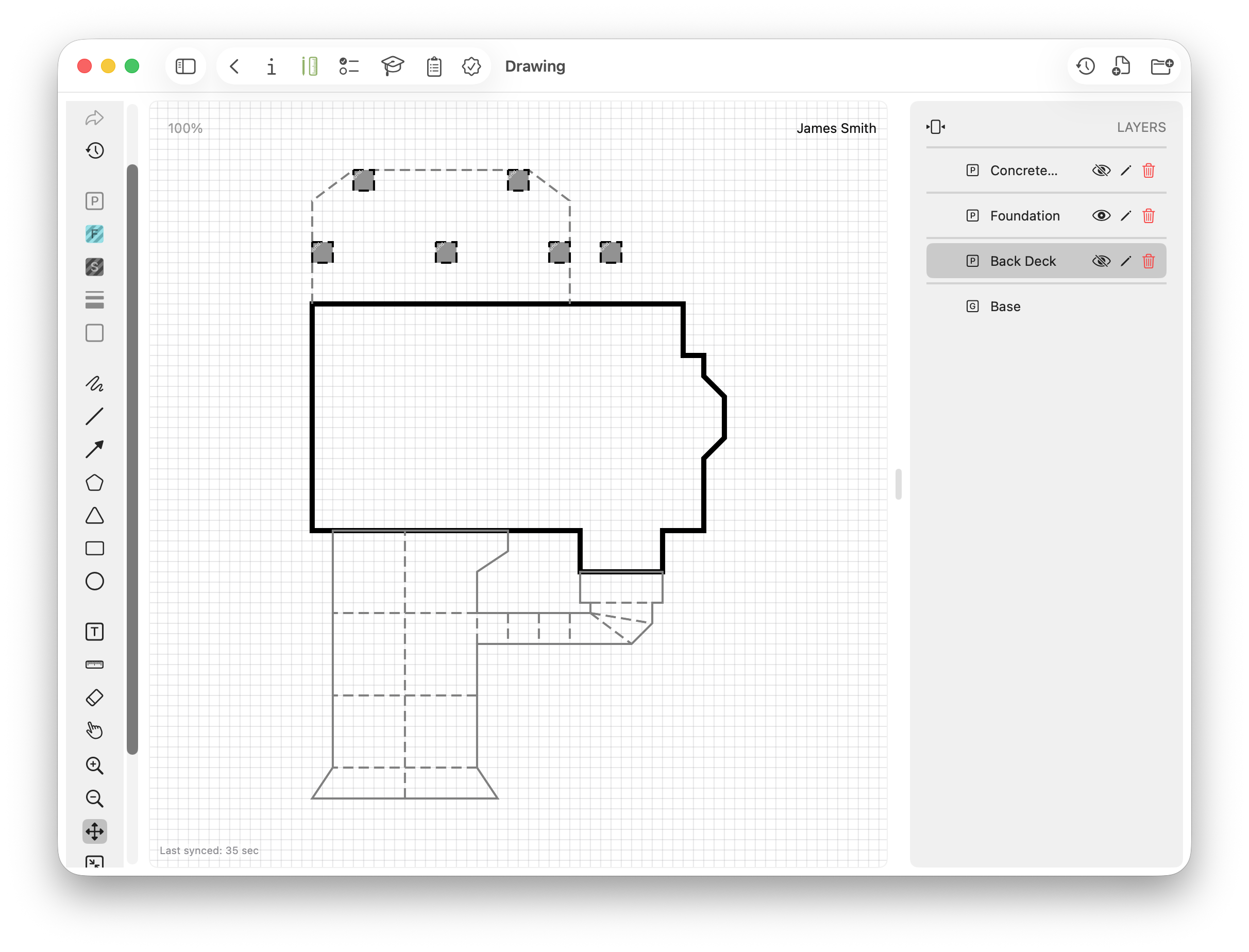 The drawing canvas