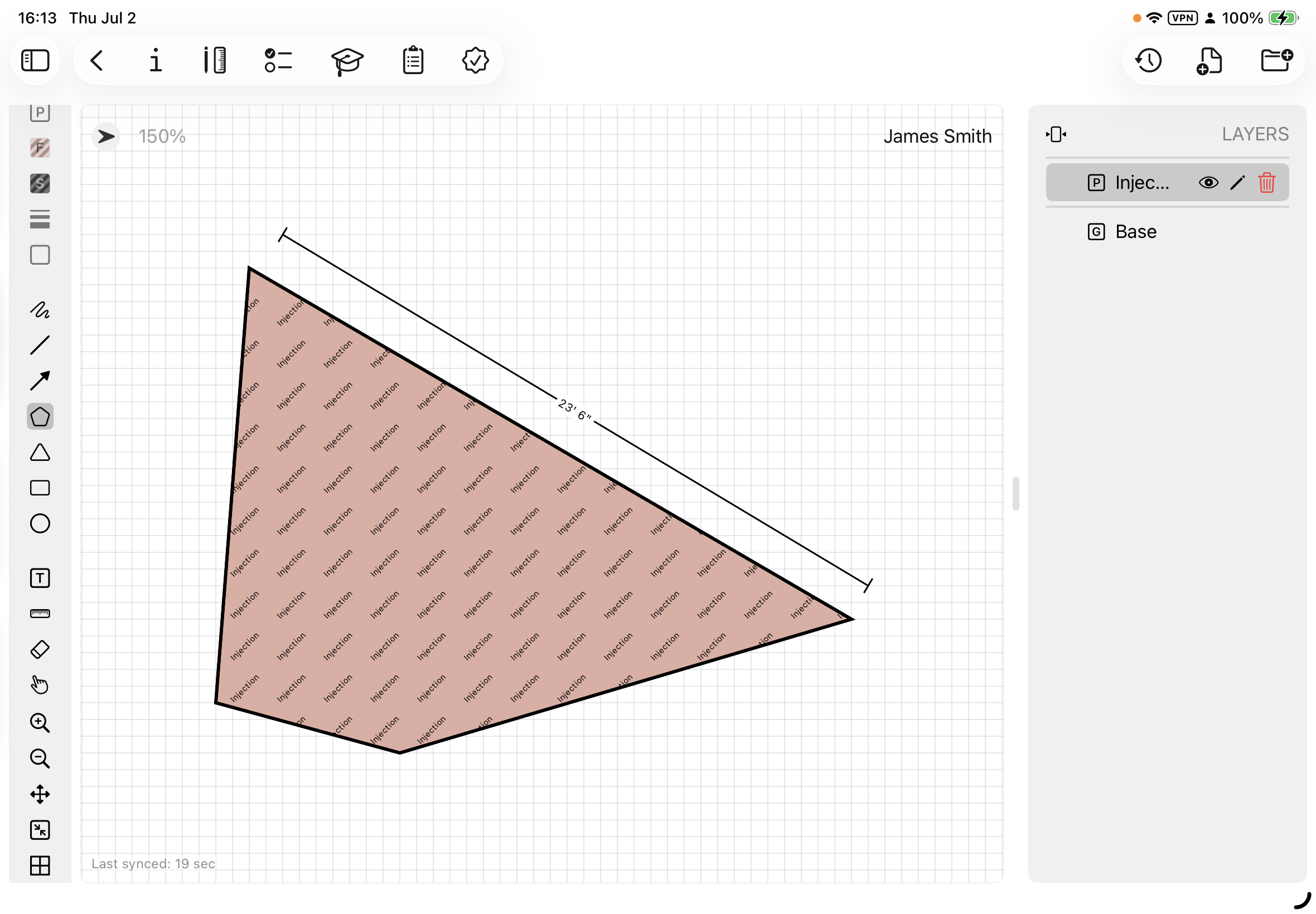 Draw — Sketch the scope on site.